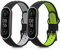 kwmobile Bracelet Compatible avec Xiaomi Mi Smart Band 6 / Mi Band 6 / Band 5 Bracelet - 2X Bracelet de Rechange en Silicone pour Fitness Tracker