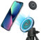 JJC Magnetic MagSafe Phone Tripod Mount, Phone Magnet Holder Tripod Adapter with 1/4-20 Screw Compatible with iPhone 15 14 13 12 Pro Max Plus Mini and MagSafe Case