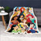 Doiicoon Princess Decke, Cinderella Und Belle Kuscheldecke, Rapunzel Fleece Decke, Ariel Und Jasmin, Übergroße Blanket, Tagesdecke Sofadecken (9,150 x 200 cm)