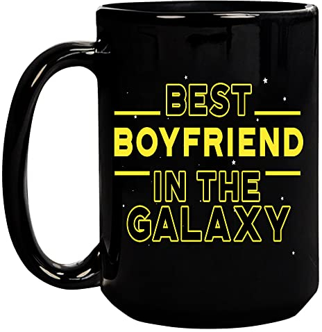 Fatbaby Best Boyfriend in the Galaxy Coffee Mug,Boyfriend Gifts,Funny Boyfriend Mug,Boyfriend Birthday Gifts 15 oz