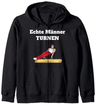 Turnen Pauschenpferd Geräteturnen Turner Männer Kapuzenjacke