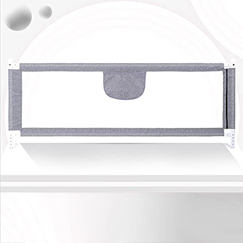 LANTUS Sicherheitsgitter für Babys, groß, 200 cm, Kinderbett Bettumrandung Rausfallschutz mit lustigem Design, Maße:200 cm