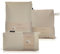 BADESOFA® Badewannen-Kissen Komplett-Set S | Extra bequemes Rückenkissen, Fußkissen & Sitzkissen | Schnelltrocknend & waschbar | Made in EU | Bade-Polster in Beige | Passt in Jede Badewanne
