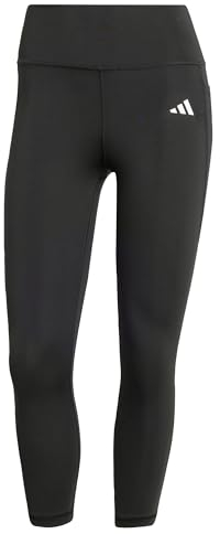 adidas Women's Optime Essentials Stash 3/4 Leggings, Black, S