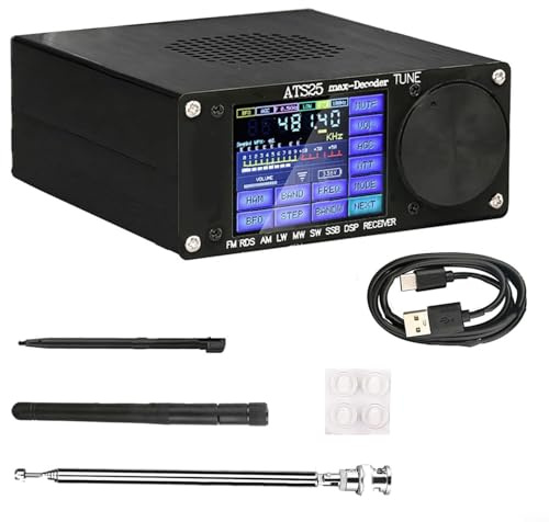 ATS-25max-Decoder Si4732A10 Ricevitore Full-Band Supporto CW RTTY FT8 FT4 SW per MW Built-in 3000mA Litio per batteria