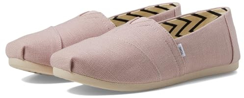 TOMS Women's, Alpargata Slip-On, Ballet Pink Heritage Canvas, 43.5 EU