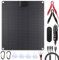 Lixada 15W Solar Panel,12V Portable Waterproof Flexible Monocrystalline Silicon Outdoor USB Solar Charging Panel Mobile Power Solar Charger for Fan,Cellphone,Security Camera Outdoor