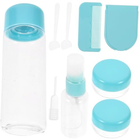 minkissy 10 in 1 Reiseflaschen-set Toilettenartikel-set Silikon-reisebehälter Sprühflasche Lotion Shampoo Seife für Unterwegs