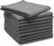 ZOLLNER 10er Set Mikrofasertücher für streifenfreien Glanz - flusenfreie und saugstarke Reinigungstücher - waschbar bis 60°C - 32x32cm in grau - Hotelqualität