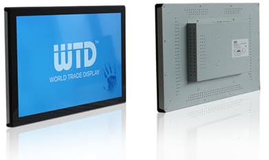 World Trade Display - 32 Touch Monitor Indoor Open Frame Embedded Display, con cornice frontale per installazione a incasso, TACC Series, Wall Mount, PCAP 10-Point, Full HD 1920x1080, 300 nits