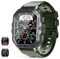 MIGOUFIT Montre connectée Homme pour répondre/Passer des appels, 2.02 Smartwatch avec Podometre, Moniteur Sommeil, avec 100+ Sportifs, Montre Intelligente Bracelet pour Android iOS (Vert)