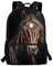 xixirimido Schulrucksack für Kinder, 43,2 cm, Büchertasche, Schultertasche, Rucksack, Pferd schwarz, Einheitsgröße