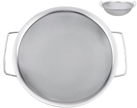 Buerfu Setaccio a rete fine, secchio per vernice a 60 maglie | Strumento filtrante per secchio di vernice, filtro per emulsione e filtro a imbuto con manico per vernice, smalto