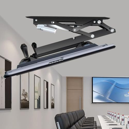 Support Tv Motorisé, Support Tv Électrique Au Plafond Avec Télécommande Et Commande Par Interrupteur, Élévateur Tv Motorisé Pour Téléviseurs De 32 À 75 Pouces
