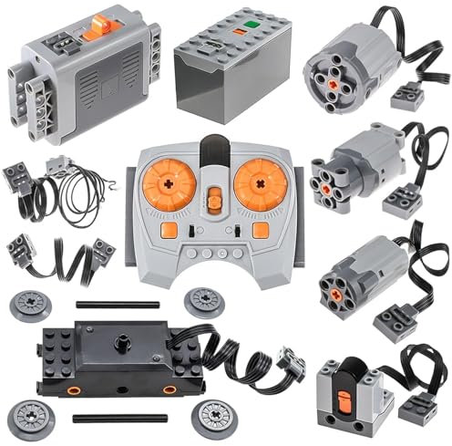 Power Functions Set, Motor Set mit Batteriebox Kompatibel mit vielen Modellen