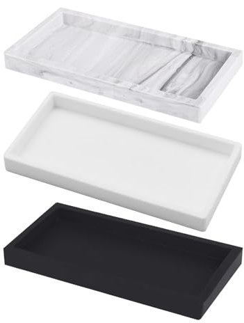 3 Pieces Silicone Storage Tray, Cosmetic Tray, Rectangular Tray, Decorative Tray Can Be Used In Bathroom, Kitchen, Living Room, Bedroom