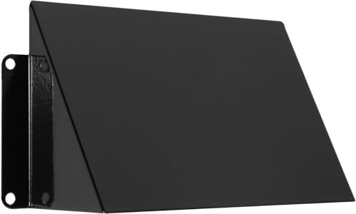 Vent Systems Couvercle d'aération de 15,2 x 7,6 cm – Couvercle d'aération en acier galvanisé – Protection noire pour intérieur/extérieur/mur/camping-car/remorque – Hotte d'aération – Protection du
