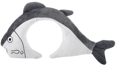 Bohue Gefüllter Fisch Haarband Cartoon Fisch Stirnband Halloween Haarband Unter dem Meer Kostüm Cosplay Kostüm Haarreifen für Erwachsene