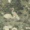 Belgravia Decor Izumi Crane Themed Elegant Oriental Japanese Wallpaper Ideal for Living Rooms, Contemporary Bedrooms, Dining Areas and Restroom Wall Covering in Green 743