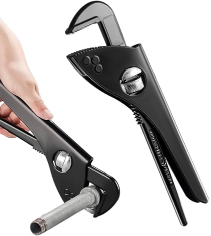 pliers set - Pliers Wrench | Water Pump Plier | hose clamp plier | plumbing tools | Heavy Duty Short Handle Plumbing Wrench | Large Knurled Knob Design Water Hose Clamp for Shaped Pipes, Circular Pipe
