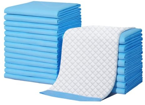 NONDK 40PCS Super Absorbent Pet Diaper Dog Training Pee Pad Disposable Healthy Nappy Mat for Cats Dog Diapers Quick-Dry Mat,L Easy Install Easy to Use