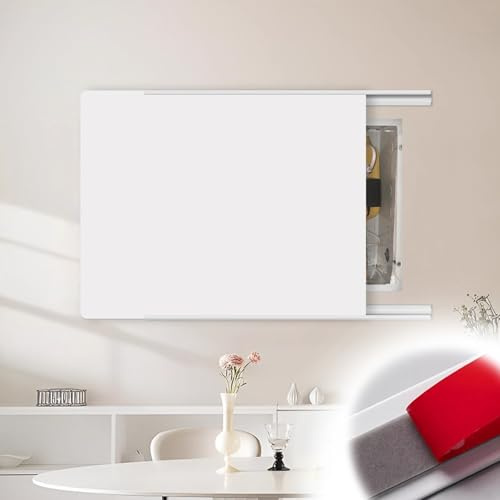 Vibeo Tapa Cuadro electrico Tapa Autoadhesiva para Caja de Interruptores con Puerta Corredera, Tapa Ultrafina para Panel Eléctrico, Tapa Decorativa para Caja de Distribución(White,16x12in/40x30cm)