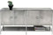 Kare Design Sideboard Moonscape, silbernes Sideboard, glas Sideboard, modernes Sideboard, (H/B/T) 80x155,5x42cm