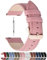 Fullmosa 20mm Bracelet de Montre en Cuir véritable,Cross Bracelet Compatible avec Samsung Galaxy Watch 7 44mm/FE /6 44mm/6 Classic 43mm 47mm Homme Femme,20mm Rose+Boucle en Or Rose