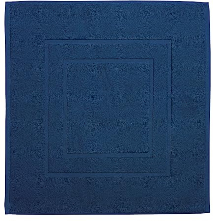 Christy Brixton Bath Mat | 100% Cotton Shower Mat | Super Absorbent | Midnight