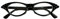 W WIDMANN MILANO Party Fashion 96671 - Brille 50er Jahre, schwarz mit Strasssteinen, Rock´n´Roll, Twist, Karneval, Mottoparty