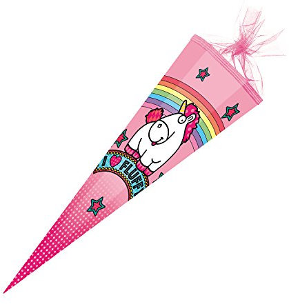 Nestler 6859756 Schultüte Fluffy, 85 cm 6 Quadrate