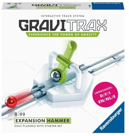Ravensburger GraviTrax Hammer - Add On Extension Accessory Marble Run and Construction Toy For Kids Age 8 Years Up - STEM