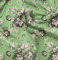 Soimoi Grun Georgette Viskose Stoff Blutter & Rose Blumen- Stoff Meterware 42 Zoll breit