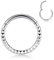 hengkaixuan 16G Septum Clicker Ring Conch Hoop Ohrring Daith Schmuck Nahtloser Clicker Ring Vordere Pyramide Chirurgischer Stahl Turm Tragus Knorpel Piercing Schmuck Hoop Ohrring Nasenring 6mm Silber