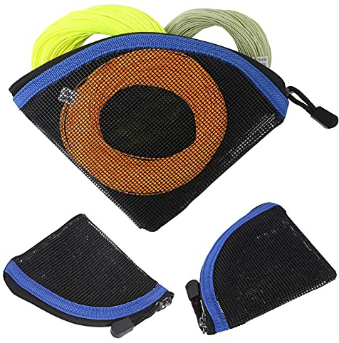 Hapivida 7 Slots Fly Fishing Line Storage Wallet(S) | Fly Fishing Leader Wallet Leader Case Net‑Like Leader Tippet Leader Pocket for Outdoor Fishers