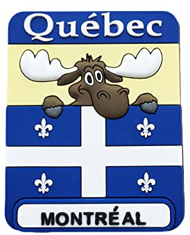 Montreal Quebec Kanada 3D-Karte, Kühlschrankmagnet, Souvenir, Geschenk, handgefertigt, PVC, Heim- und Küchendekoration, Quebec-Kühlschrankmagnet, Kollektion