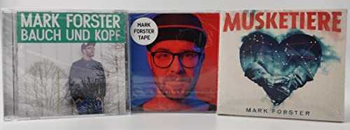 Mark Forster 3 CD Fan Set Best of 2021 Bauch und Kopf, Tape, Musketiere