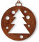 Rostikal Edelrost Tannenbaum Deko Anhänger 7 cm Christbaumschmuck Zimmer Deko Wohnzimmer