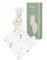 Kaloo - Weiches Stoffquadrat - Kuscheltier Weißes Kaninchen - Plüschtier Baby - Quadratisch 18 x 18 cm Weiß Umweltverträgliches Material - FSC-Geschenkbox - Ab Geburt, K972000