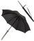 ZXF Regenschirm mit Metall langem Griff, Samurai-Schwert für den Außenbereich, Sonnen- und Regen-Regenschirm, Winddicht, wasserdicht, Anime-Motiv, schwarz, gerade
