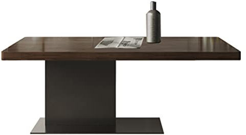 Computertisch Moderner Massivholztisch, Braune Kiefer Küche Esstisch Couchtisch Konferenztisch Mit Stabilem Metallfuß, 47-110 Zoll Breit (Size : 240X100X75CM/95X39X30IN)