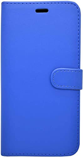 Per IPHONE X/XS Portafoglio Flip Stand Slot Scheda Similpelle Chiusura Magnetica Custodia Cover IN Blu Compatibile Con IPHONE X O IPHONE XS