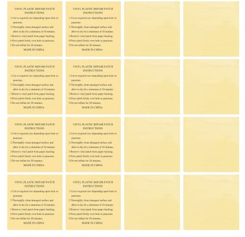 TEHAUX 20pcs Self-adhesive Repair Patches for Inflatable Toy Patch Swimming Pool Repair Subsidy Tape for Airbed and Paddling Pool Toys