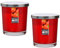 Maxi Duft-Kerzen-Glas Windlicht Aroma-Kerze 110/95 mm mit Deckel | 2er Set Strawberry Love