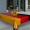 laro Wachstuch-Tischdecke Abwaschbar Garten-Tischdecke Wachstischdecke PVC Plastik-Tischdecken Eckig Meterware Wasserabweisend Abwischbar G03, Muster:Deutschland WM Flagge, Größe:85x85