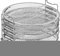Estante de airfryer de acero inoxidable | Estante deshidratador multicapa de acero inoxidable de 5 capas,Bastidores redondos de alambre para galletas, pizza, pastel Delr