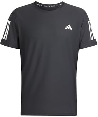 adidas Men's Own The Run Tee, Black, S