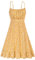 GRACE KARIN Donna Abito Spalle Scoperte Eleganti Vestito Cocktail Stampa Spallacci Spaghetti Giallo Fiori Bianco M