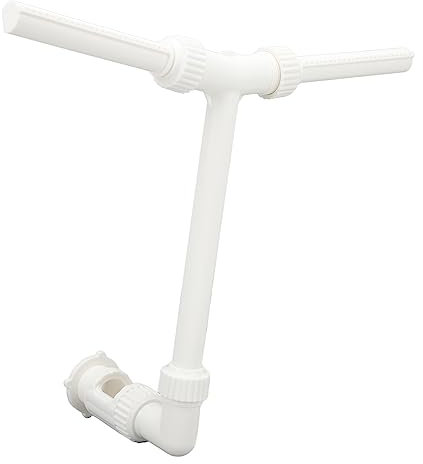 Fontana a Cascata per Piscina Spray Volume d'acqua Regolabile in PVC Doppio Spruzzo Decorativo Estivo per Esterni