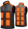 Avarmora Veste Chauffante Gilet Chauffant Homme Sans Manche Électrique avec 15 Zones de Chaleur 3 Températures Vêtement Chauffage Manteau Chauffant pour Hiver Moto Chasse(Pas de Batterie)